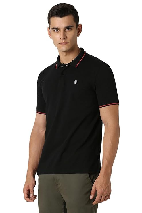 Van Heusen Men's Cotton Solid Regular Fit T-Shirt - Image 4